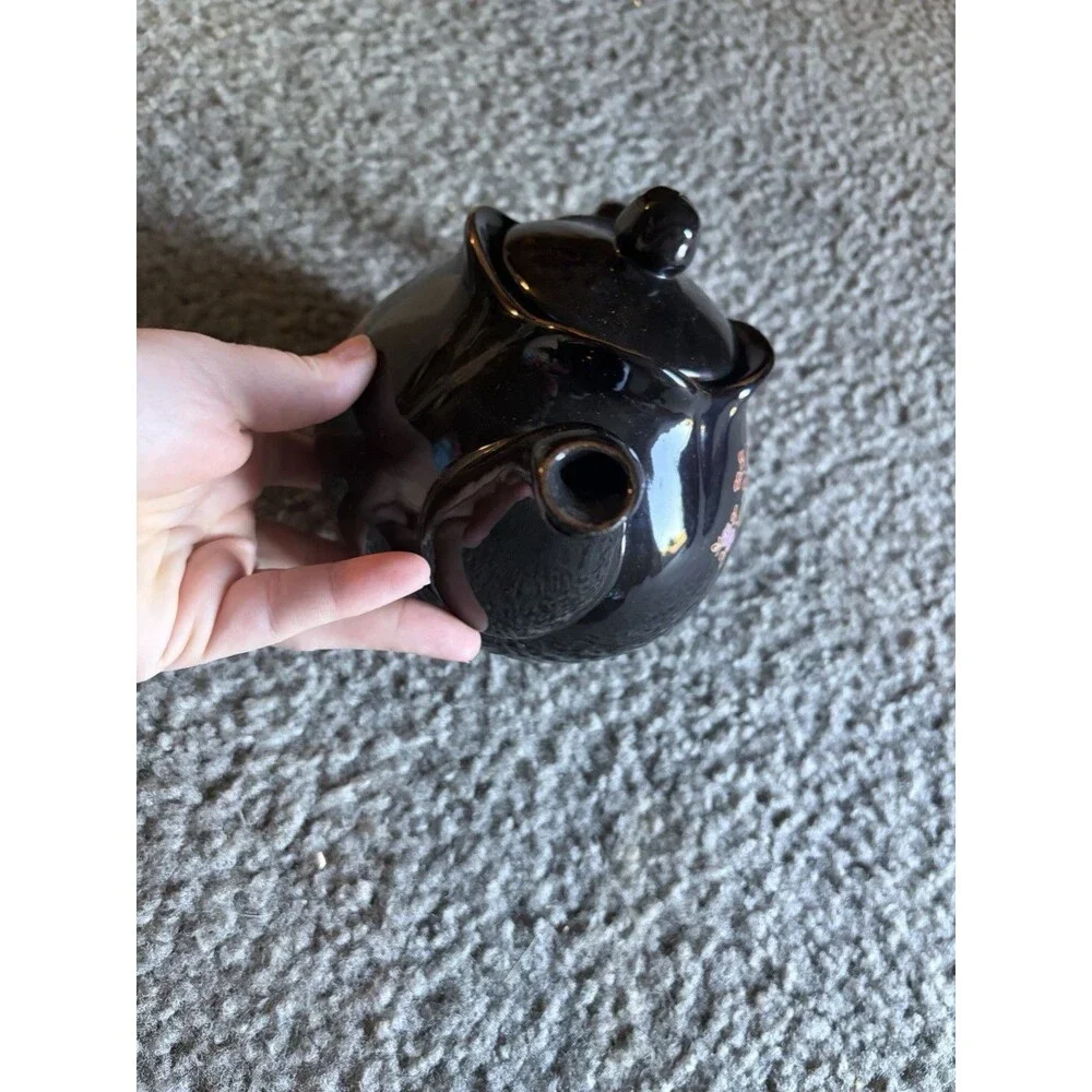 Vintage Teapot With Flower Eg